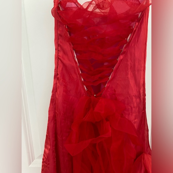 Vintage one of a kind silk prom dress - Picture 3 of 6